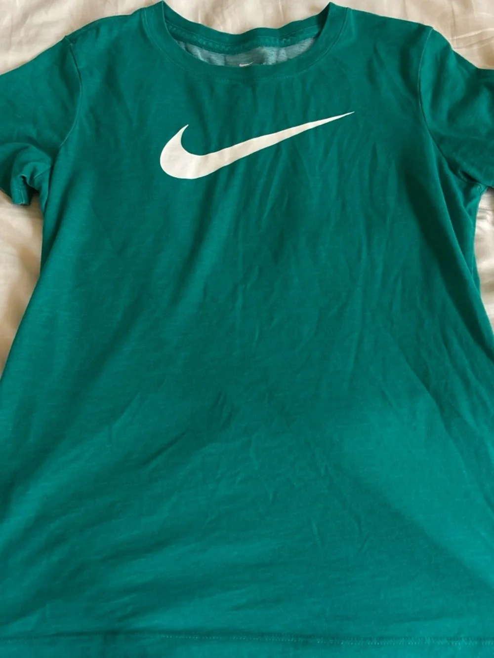Nike Teal Crewneck Tee with White Swoosh